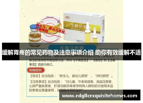 缓解胃疼的常见药物及注意事项介绍 助你有效缓解不适