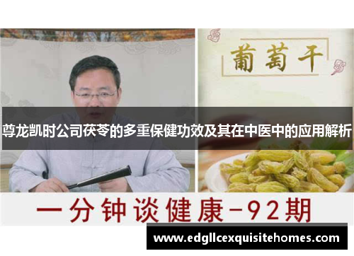 尊龙凯时公司茯苓的多重保健功效及其在中医中的应用解析
